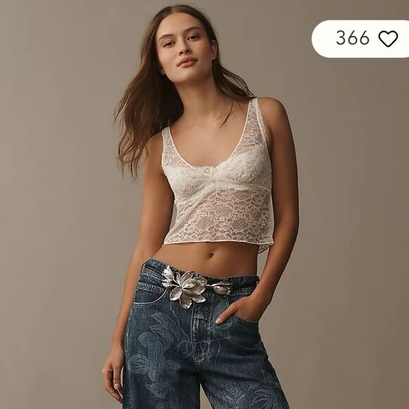 New ANTHRO X 8 Other Reasons Floral Flower 3d Cord Adjustable Leather Wrap Belt - Picture 7 of 8